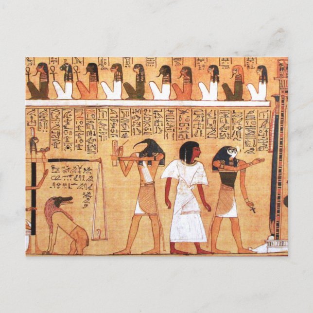 The Weighing Of The Heart Against Maat's Feather Postkarte (Vorderseite)