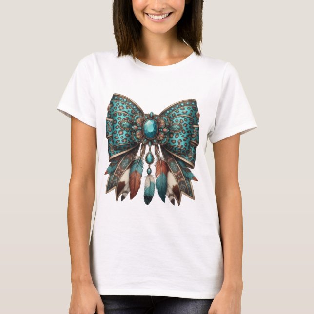 the western bow style T-Shirt (Vorderseite)