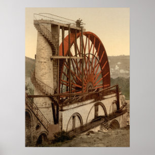 The Wheel, Laxey, Isle of Man, Archival Print Poster