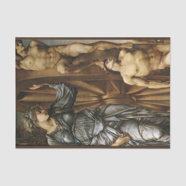 The Wheel of Fortune (von Edward Burne-Jones) Seidenpapier (Vorderseite)