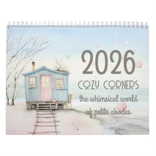 The Whimsical World of Petite Abodes Calendar Kalender (Titelbild)