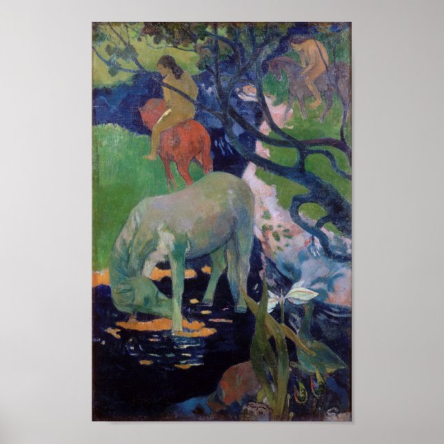 The White Horse, Gauguin Poster (Vorne)