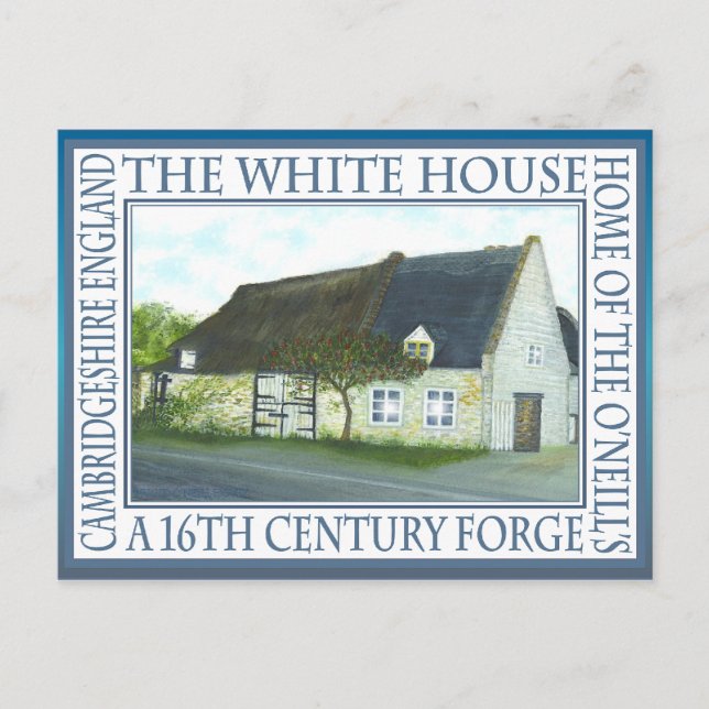 "THE WHITE HOUSE, FORGE" von Brigid O'Neill Hovey Postkarte (Vorderseite)
