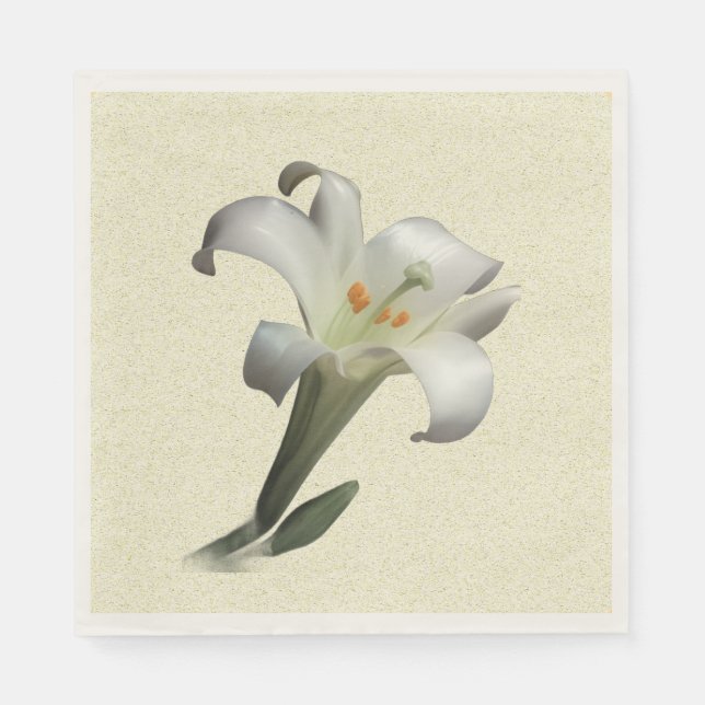 The White Lily - Serviette (Vorderseite)