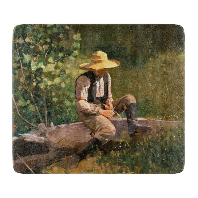 The Whittling Boy (von Winslow Homer) Schneidebrett (Vorderseite)