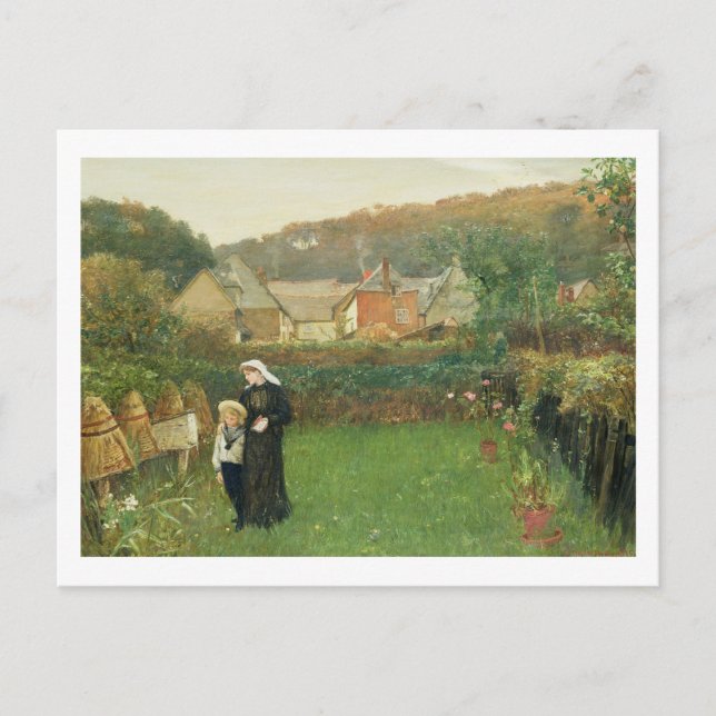 The Widow, 1895 (Öl auf Leinwand) Postkarte (Vorderseite)