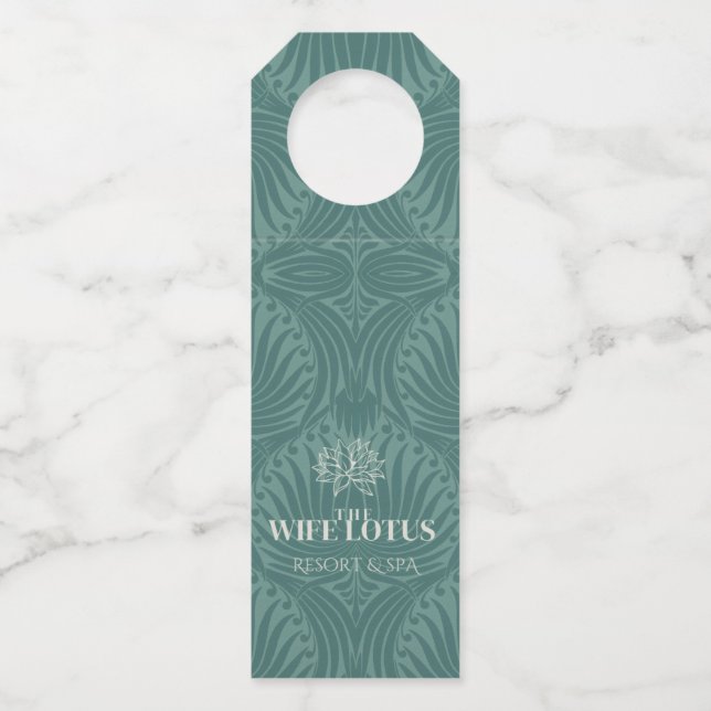 The Wife Lotus Bachelorette Theme Water Bottles Flaschenanhänger (Vorderseite)