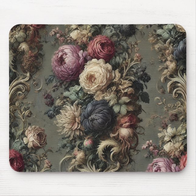 The Wilted Vigil - Gothic Floral Mousepad (Vorne)