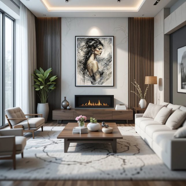 The Wind Muse Leinwanddruck (Von Creator hochgeladen)