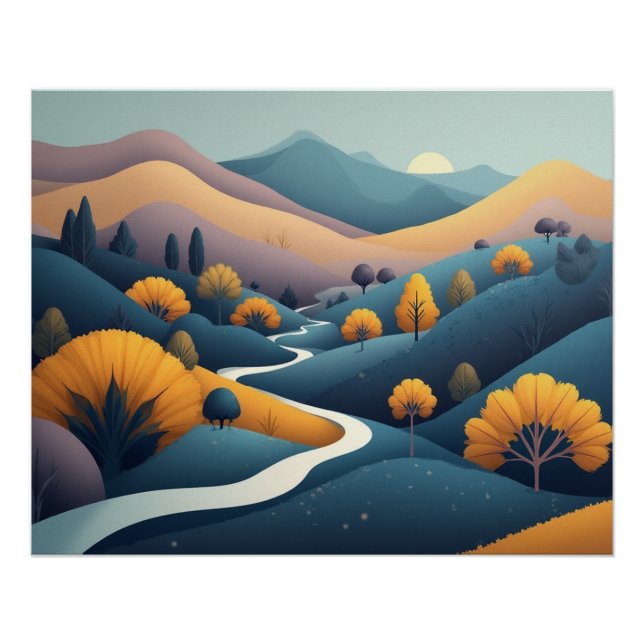 The winding pathway poster (Vorderseite)