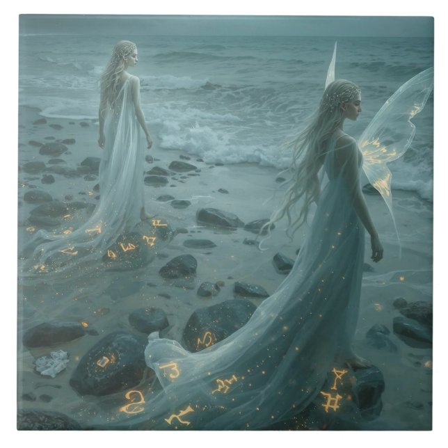 The Winged One and the Shorebound Sister Fliese (Vorderseite)