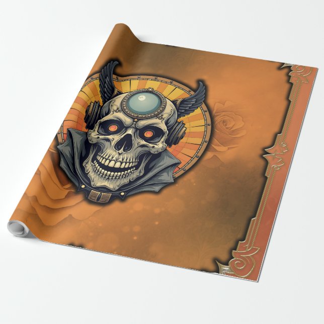 The winged skull. geschenkpapier (Ungerollt)