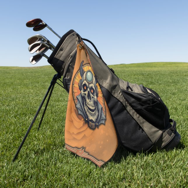 The winged skull.  golfhandtuch (Gras)