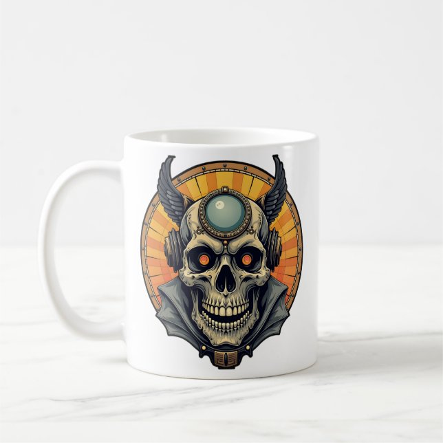 The winged skull.  kaffeetasse (Links)
