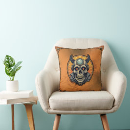 The winged skull. kissen