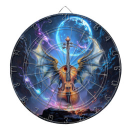 The Winged Violin of Moonlit Realms Dartscheibe