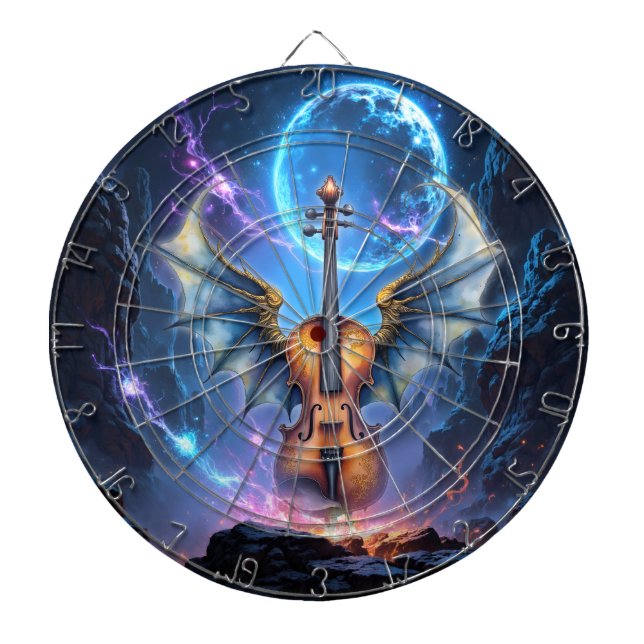 The Winged Violin of Moonlit Realms Dartscheibe (vorne)