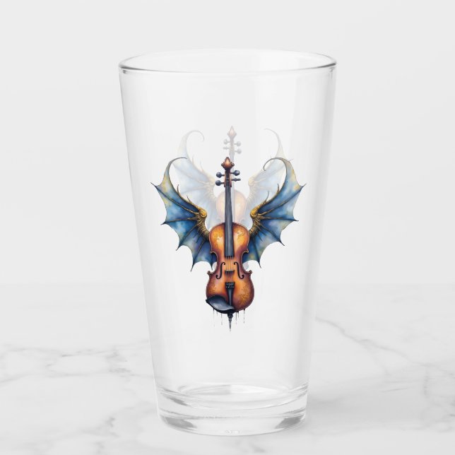 The Winged Violin of Moonlit Realms Glas (Vorderseite)