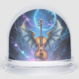 The Winged Violin of Moonlit Realms Schneekugeln
