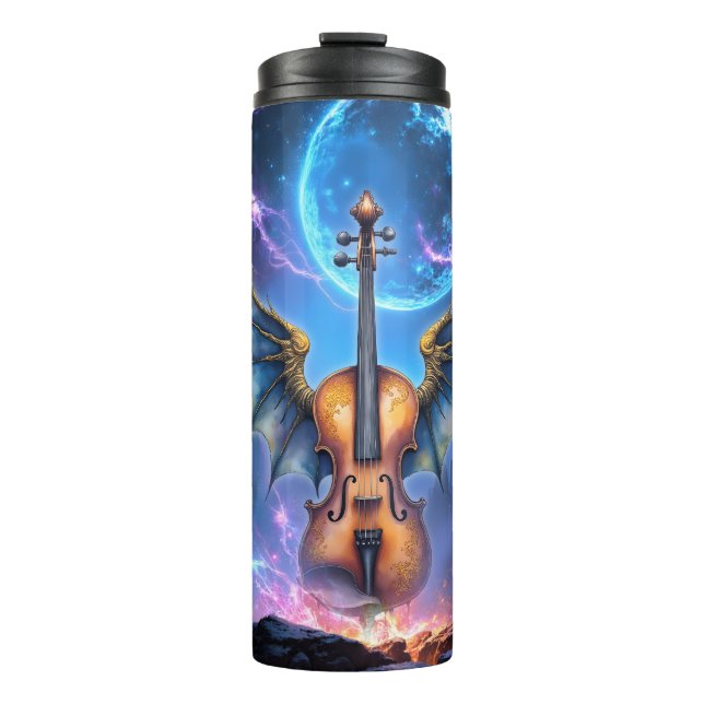 The Winged Violin of Moonlit Realms Thermosbecher (Vorderseite)