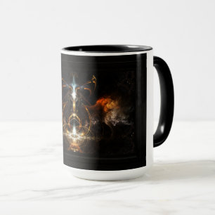 The Wings of Fire Fraktal Art von Xzendor7 Tasse
