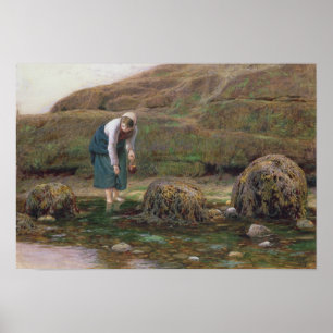 The Winkle Gatherer, 1869 Poster