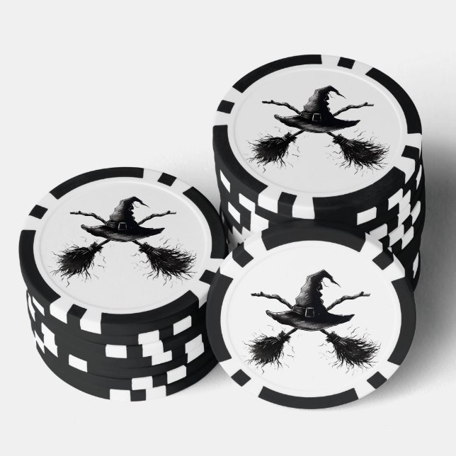 The Witch's Cross-Noir Pokerchips (Stapel)