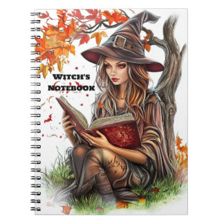 The witch's notebook.A great Halloween gift Notizblock