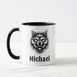 The Wolf Personalized Coffee Cup Tasse