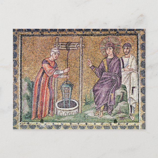 The Woman of Samaria at the Well Postkarte (Vorderseite)