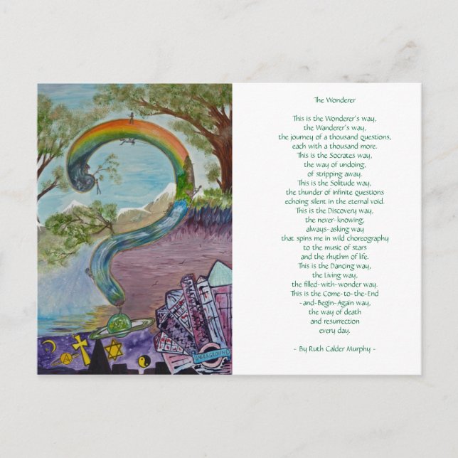The Wonderer - by Ruth Calder Murphy - Postcard Postkarte (Vorderseite)