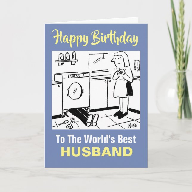 The Word’s Best Handyman Husband Karte (Vorderseite)