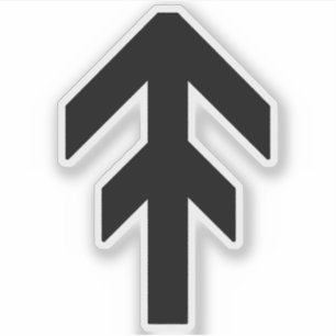 The World Domination Rune (schwarz) Aufkleber