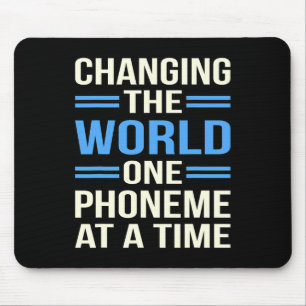 The World Dyslexia Awareness Silver Ribbon Graphic Mousepad