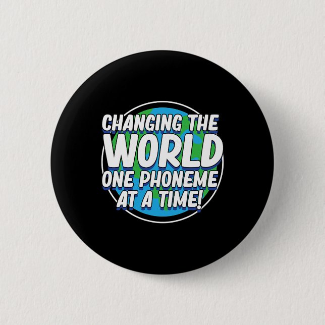 The World Dyslexia Awareness Therapist Graphic Button (Vorderseite)