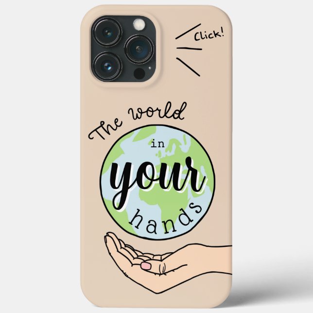 the world in your hands Case-Mate iPhone Hülle (Rückseite)
