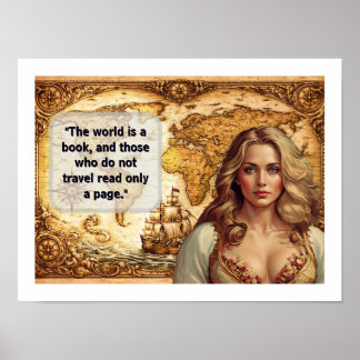 The world is a book poster