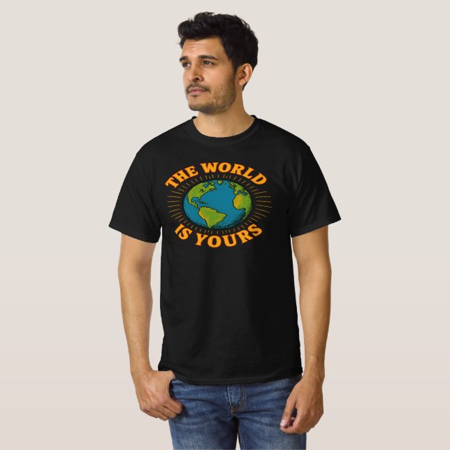 The World Is Yours Globe Graphic Tee  (Vorne ganz)