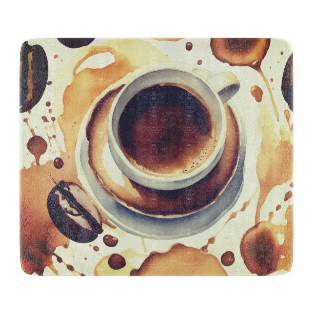 The world of coffee schneidebrett (Vorderseite)