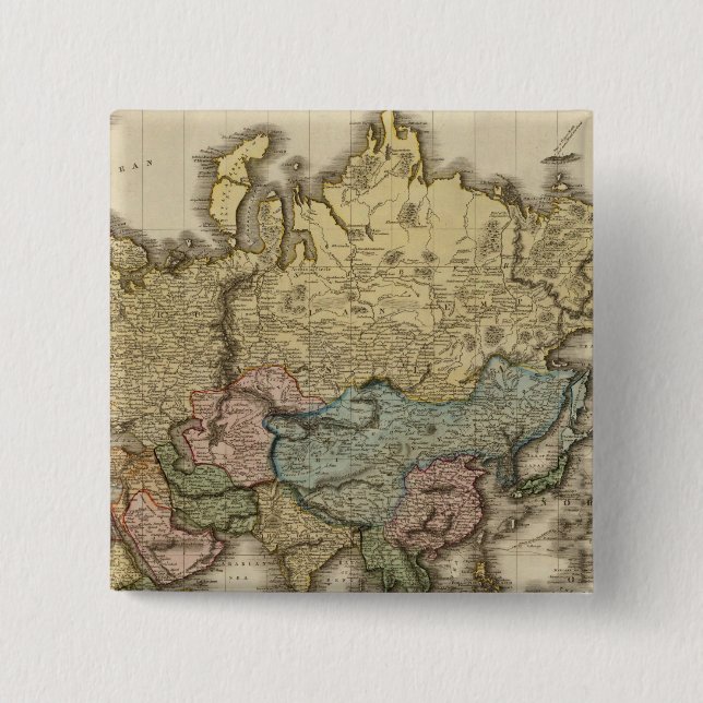 The World on Mercator's projektion, East part Button (Vorderseite)