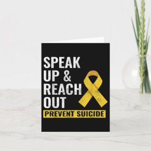 The World Suicide Prevention Awareness Day Yellow  Karte