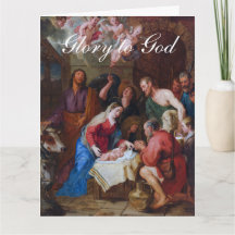 The Worship of the Shepherds Christmas Greetings