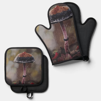 The Wounded Mushroom Mini Ofenhandschuh & Topflappen-Set