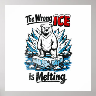 The Wrong ICE is Melting Poster