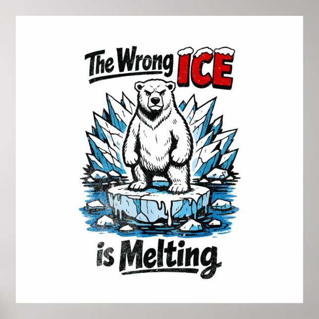 The Wrong ICE is Melting Poster (Vorne)