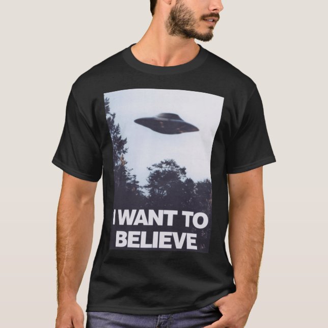 The XFiles I Wanto Believe funny T-Shirt (Vorderseite)