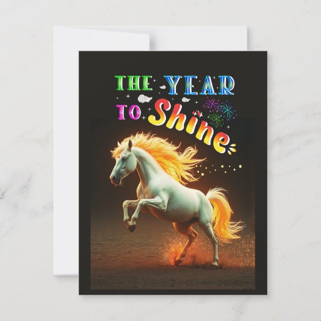 The Year To Shine Dankeskarte (Vorderseite)