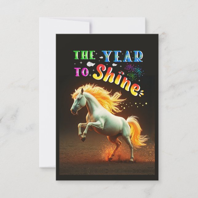The Year To Shine Dankeskarte (Vorderseite)