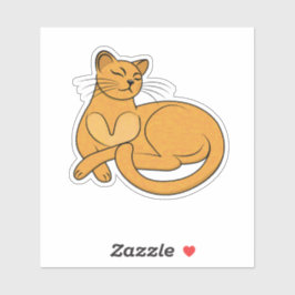 The Yellow Cat Aufkleber