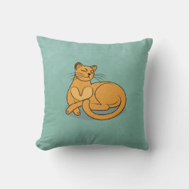 The Yellow Cat Kissen